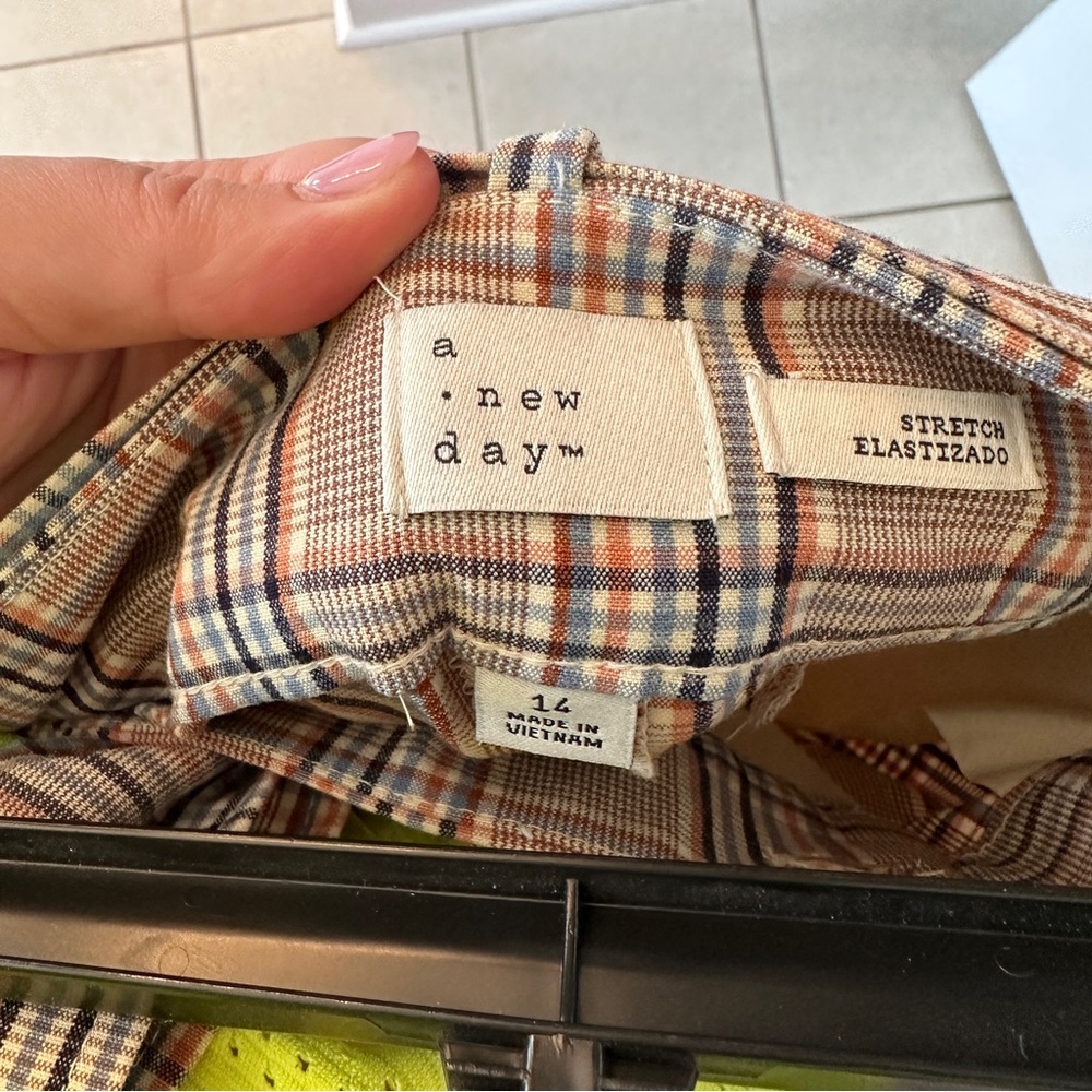 A new day plaid bow pants - Picture 5 of 8